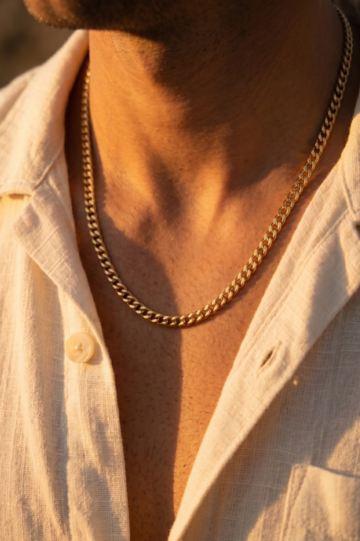 Cadena Miami Cuban Oro 5mm