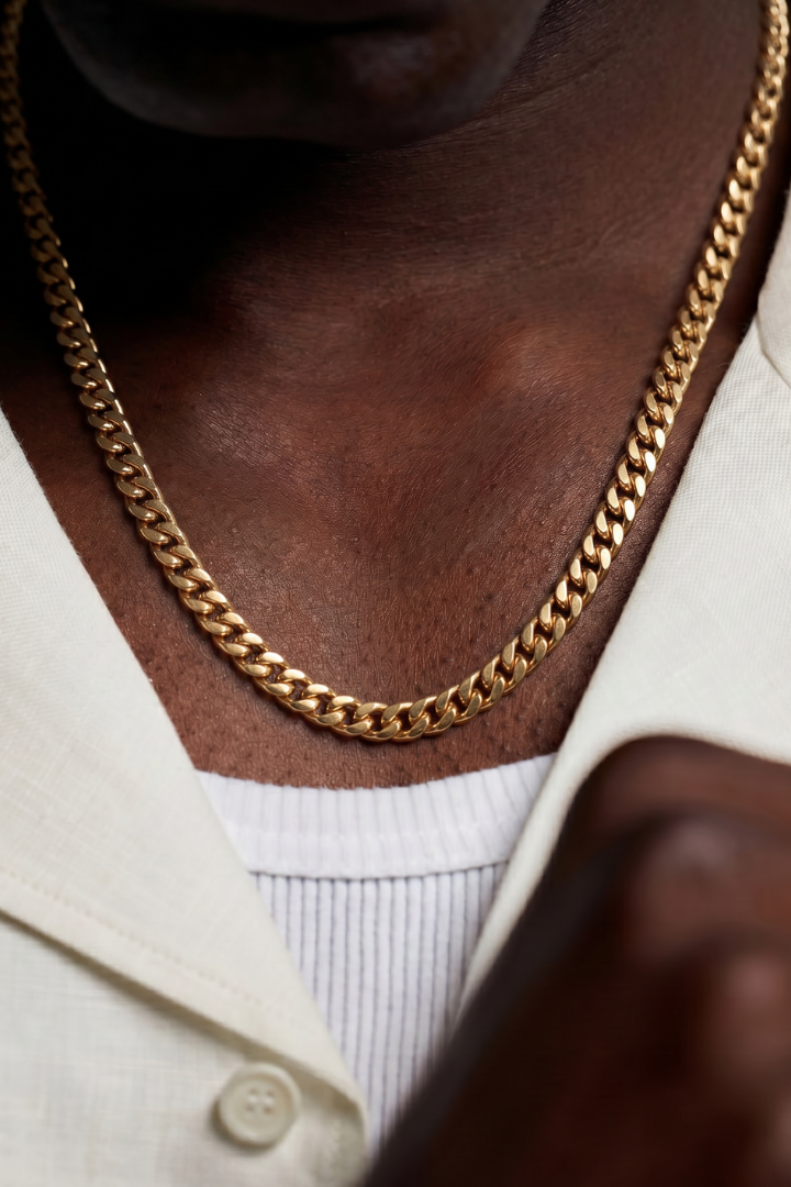 Cadena Miami Cuban Oro 5mm