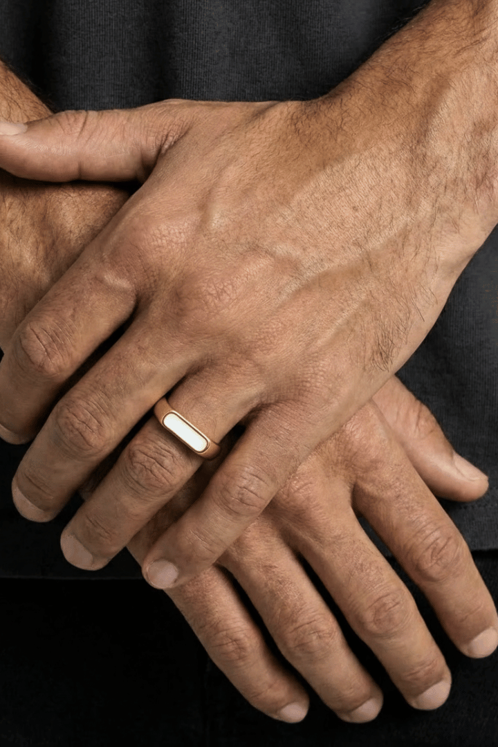 Anillo White Hades Oro