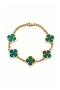 Pulsera Green Clover Oro