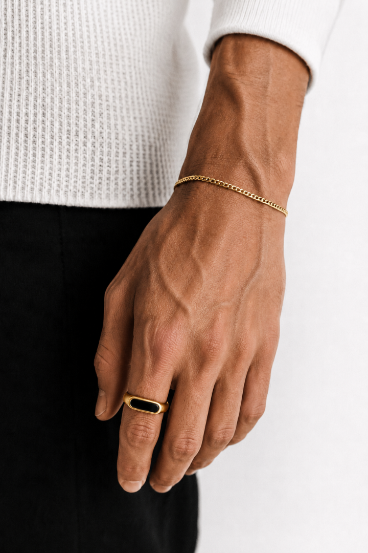Anillo Black Hades Oro