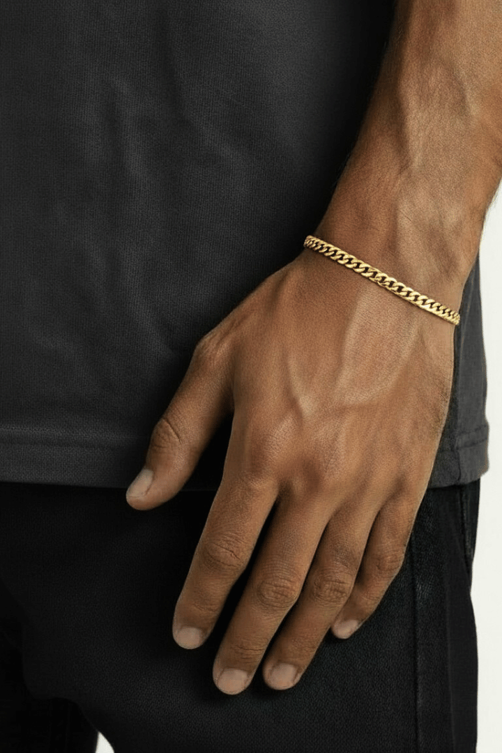 Pulsera Miami Cuban 5mm Oro