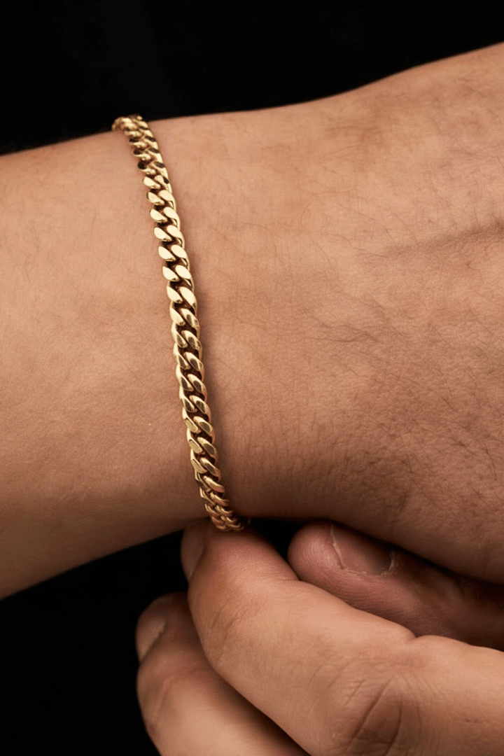 Pulsera Miami Cuban 5mm Oro