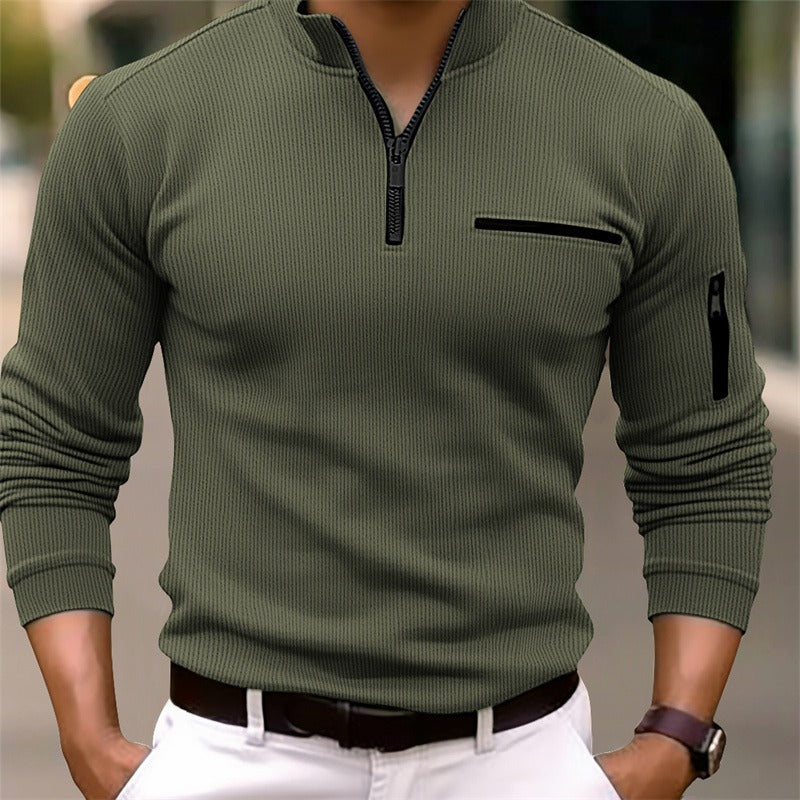 Henry | Long Sleeve Shirt with Zipper