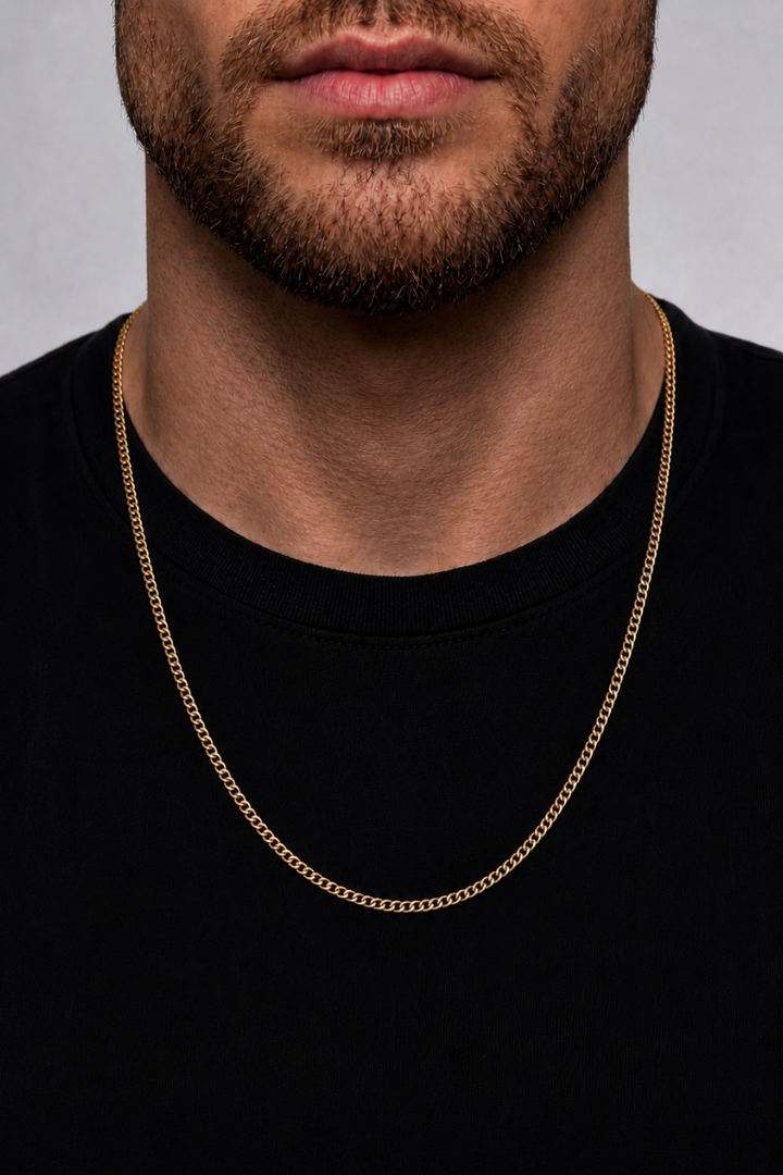 Cadena Miami Cuban Oro 3mm