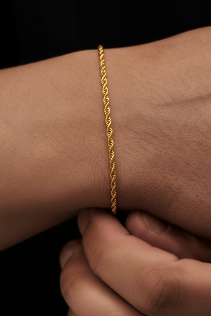 Pulsera Rope Oro 3mm