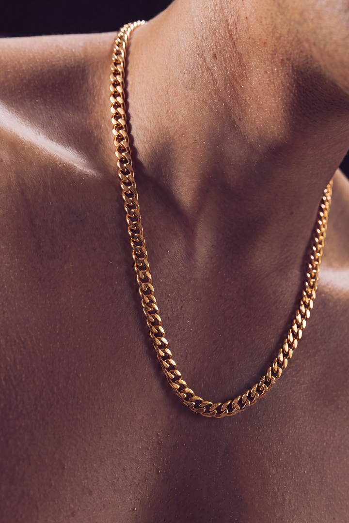 Cadena Cuban Link Oro 8mm