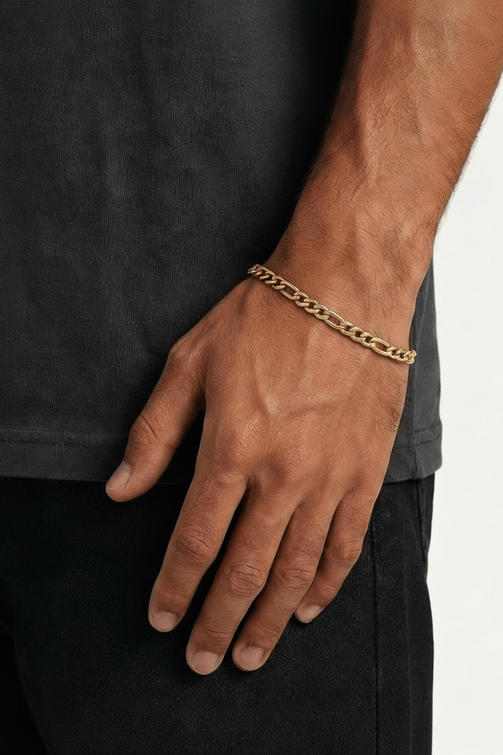 Pulsera Fígaro Oro 5mm