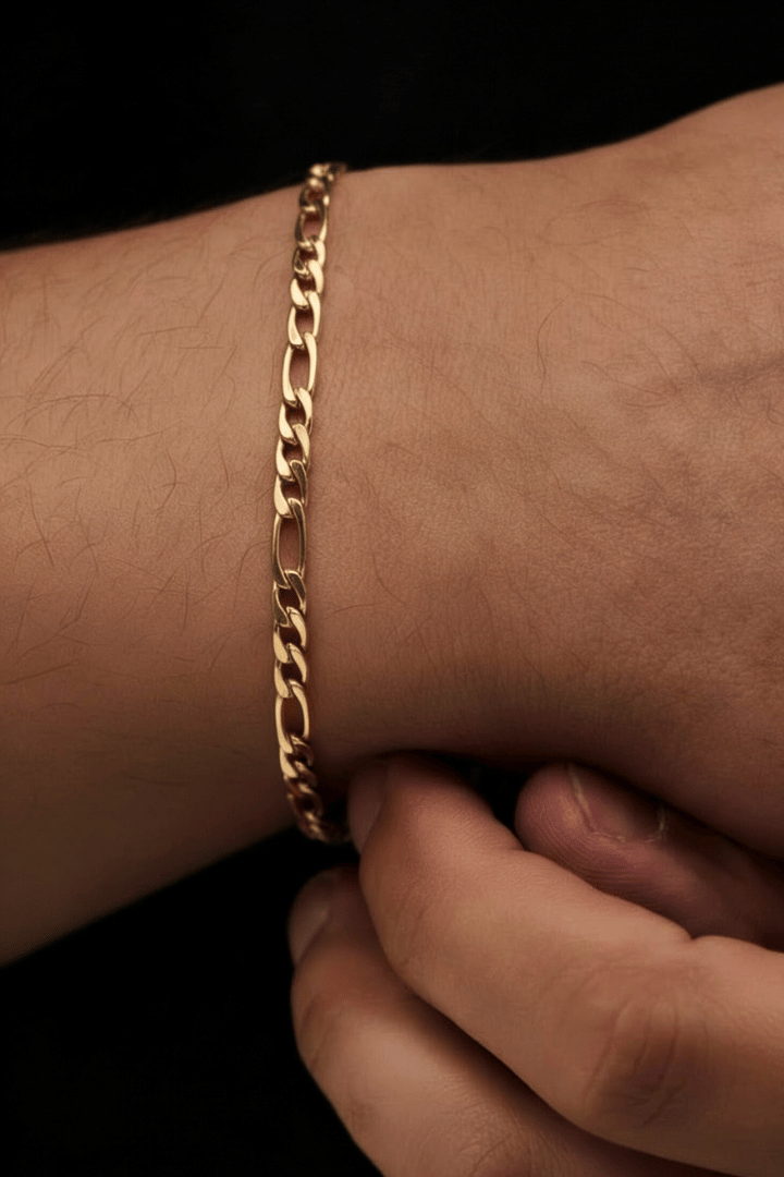 Pulsera Fígaro Oro 5mm