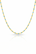 Cadena Turquoise Vienna Link Oro