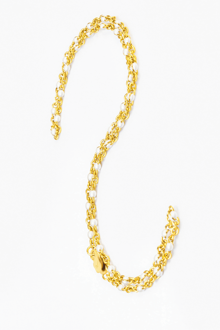 Cadena White Vienna Link Oro