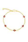Pulsera Red Gem Oro