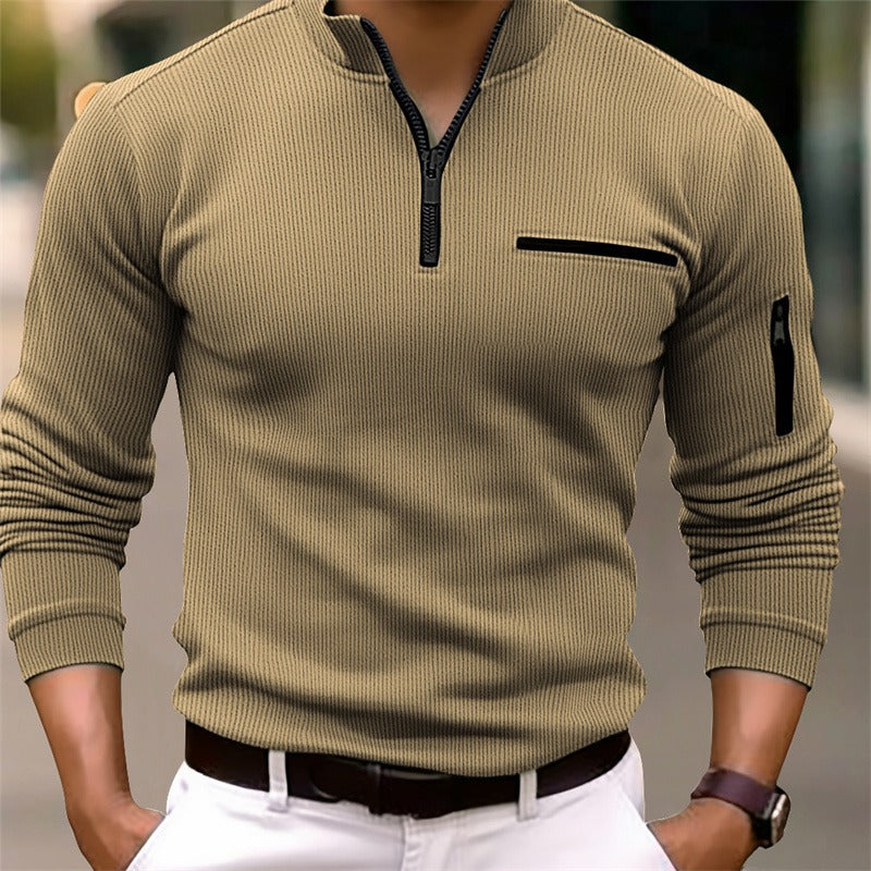 Henry | Long Sleeve Shirt with Zipper