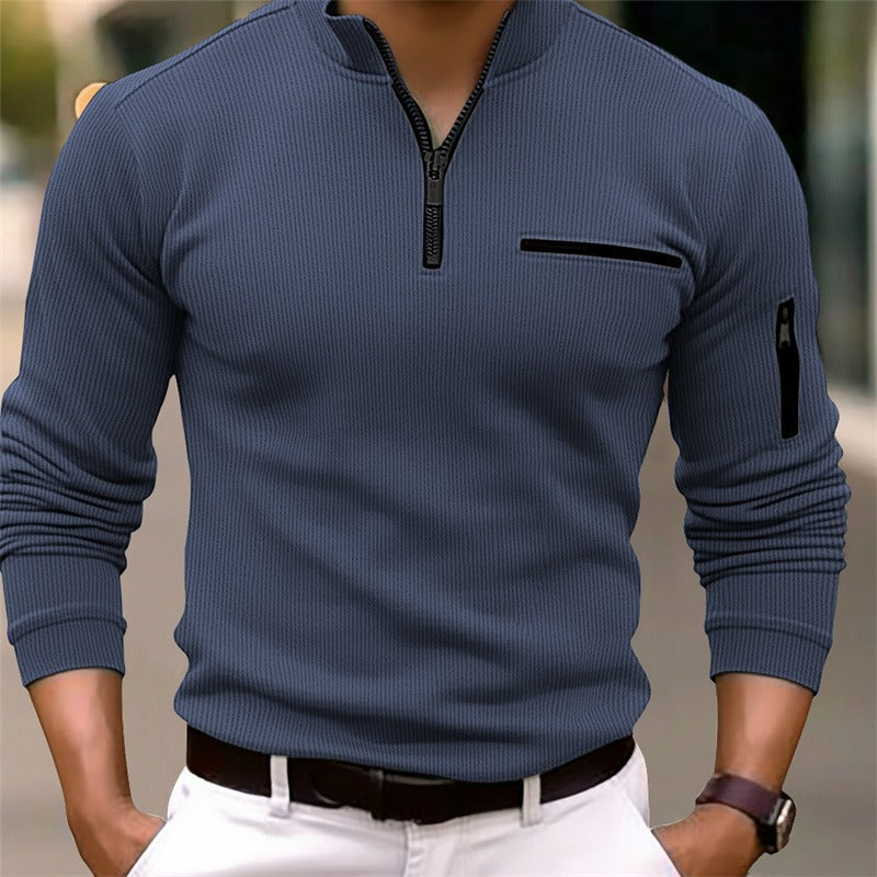Henry | Long Sleeve Shirt with Zipper