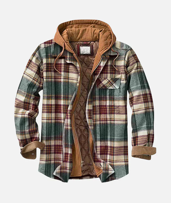 Dylan | Lined Flannel Jacket with Hood