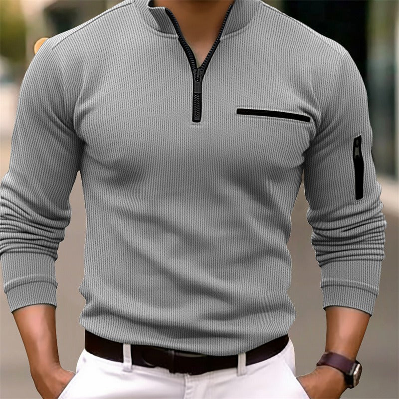 Henry | Long Sleeve Shirt with Zipper