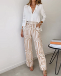 Chloe | Stylish Pant Set – Including Blouse and Belt