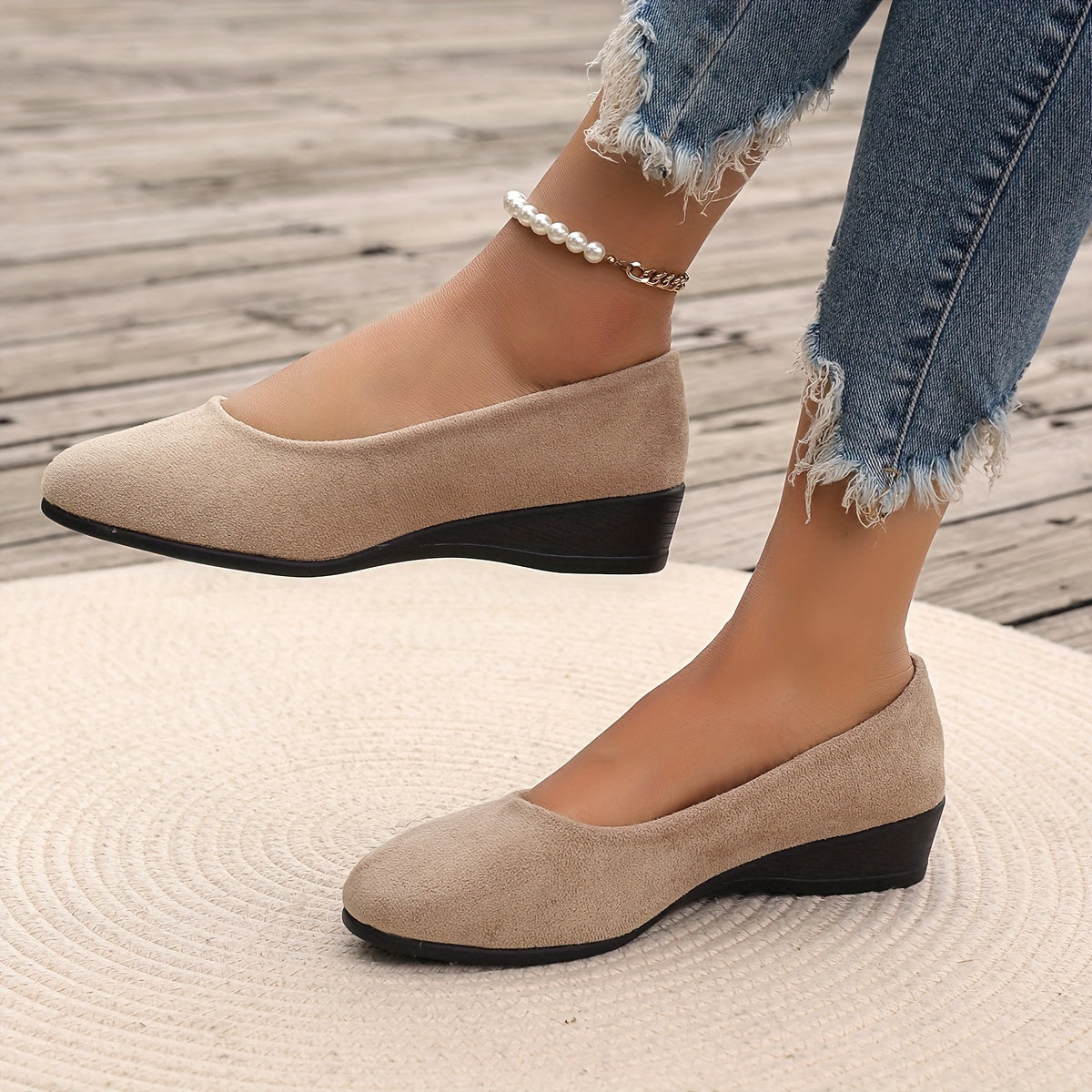 Charlotte | Wedge Ballerina Flats
