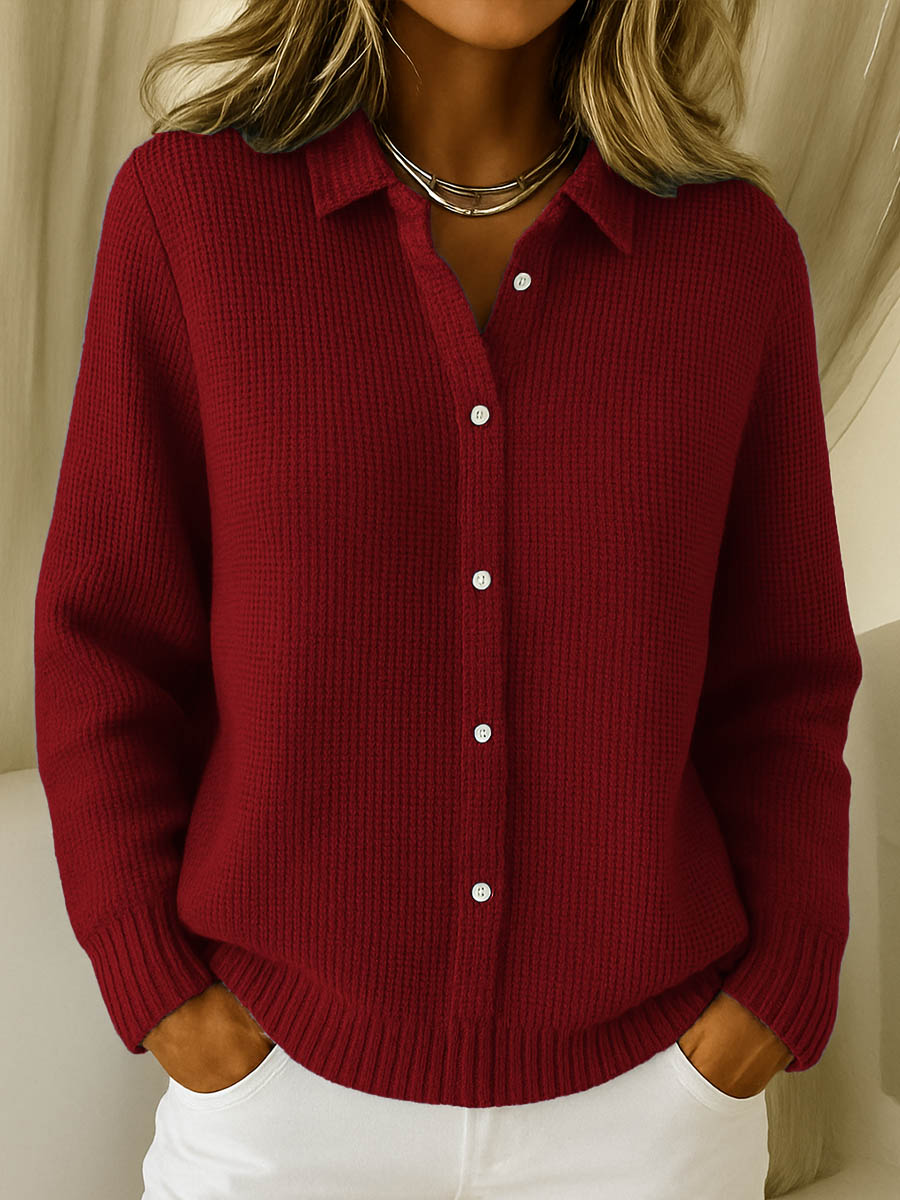 Avery | Classic Knitted Button Cardigan