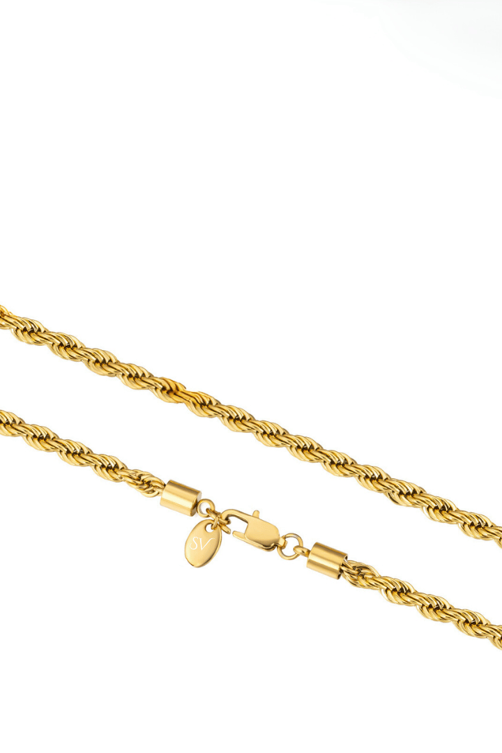 Cadena Rope Oro 4mm