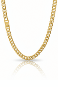 Cadena Cuban Link Oro 8mm