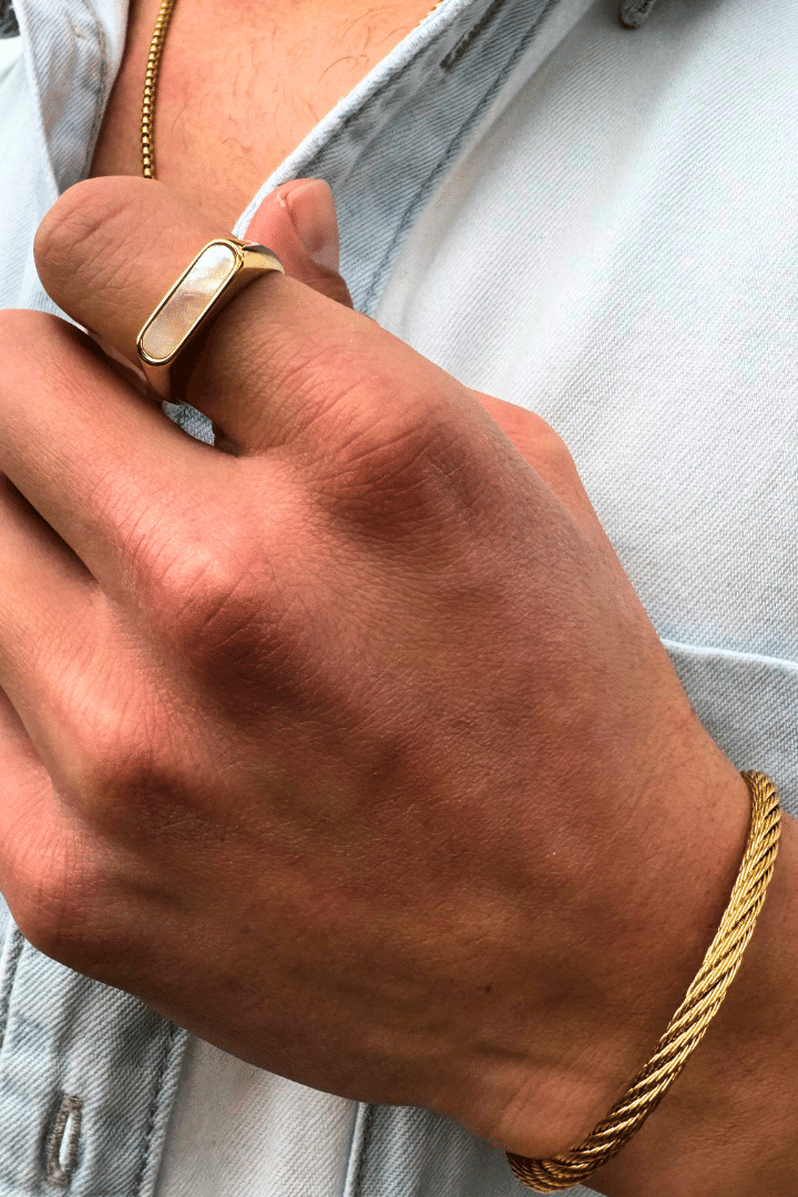 Anillo White Hades Oro