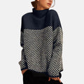 Mia | Herringbone Knit Sweater