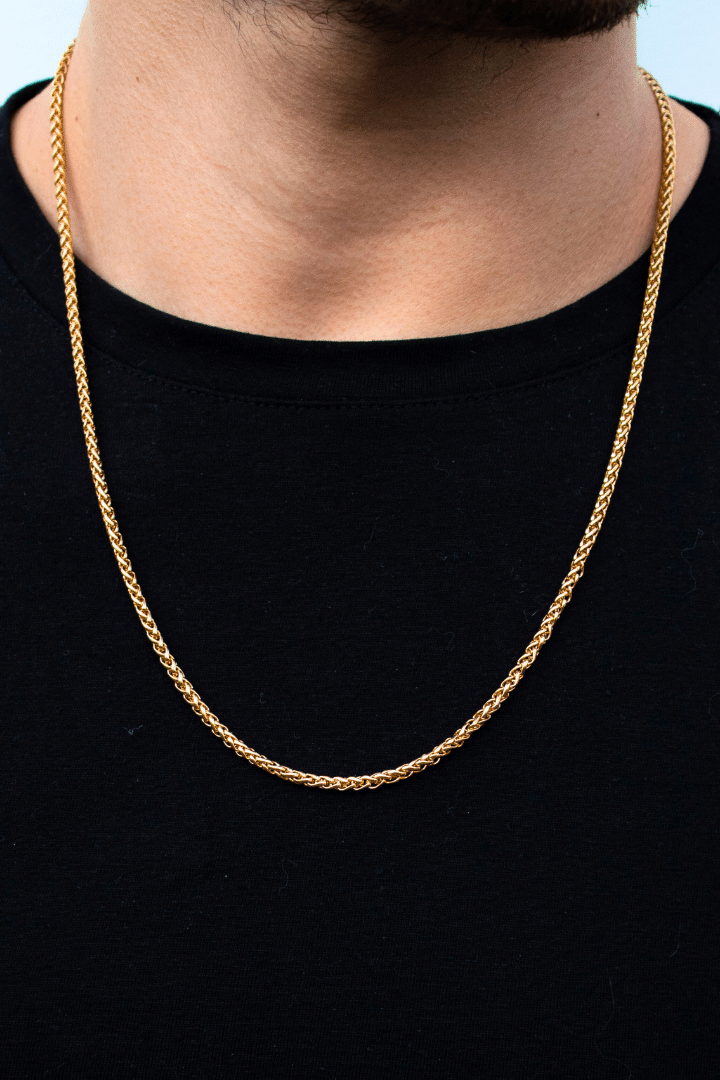Cadena Snake Oro