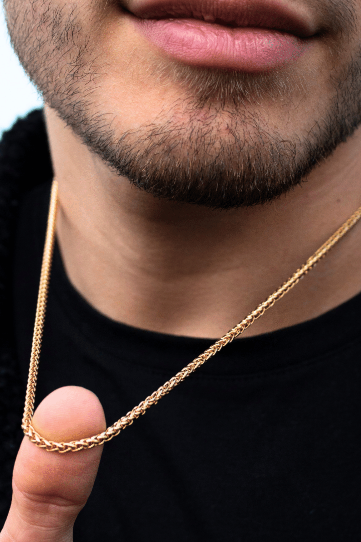 Cadena Snake Oro