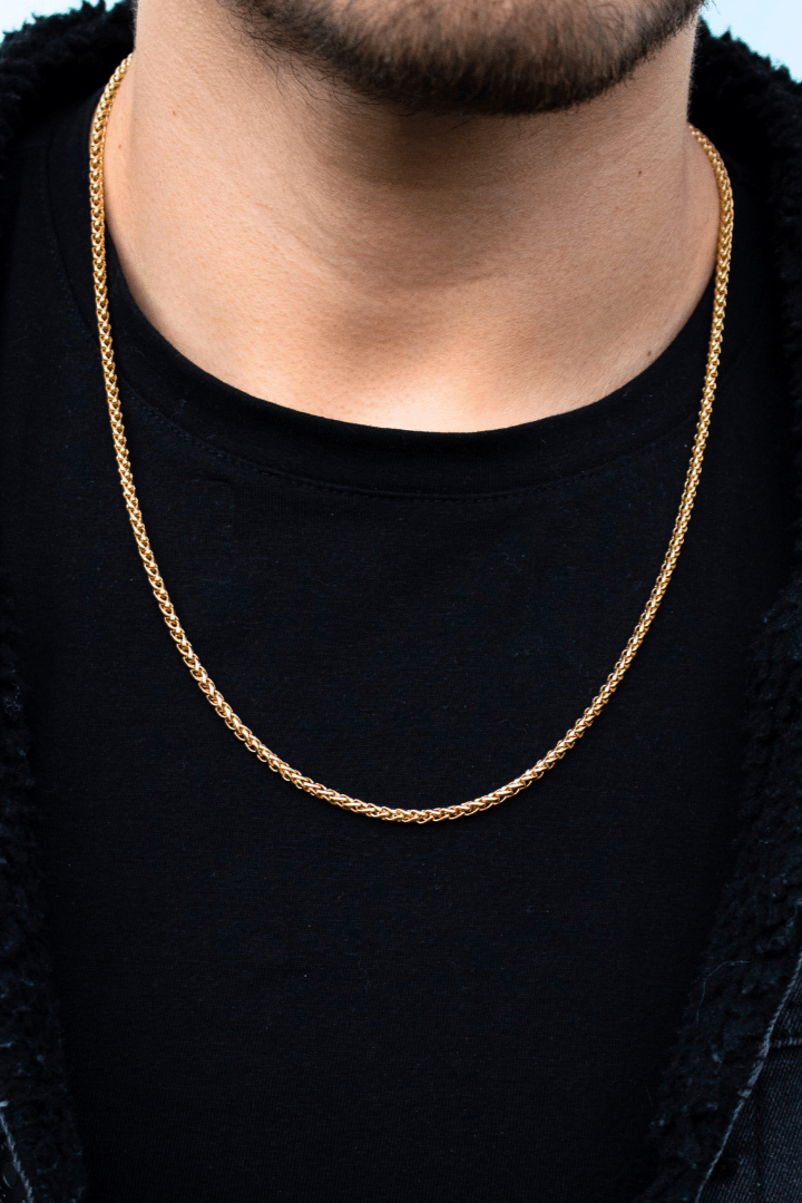 Cadena Snake Oro