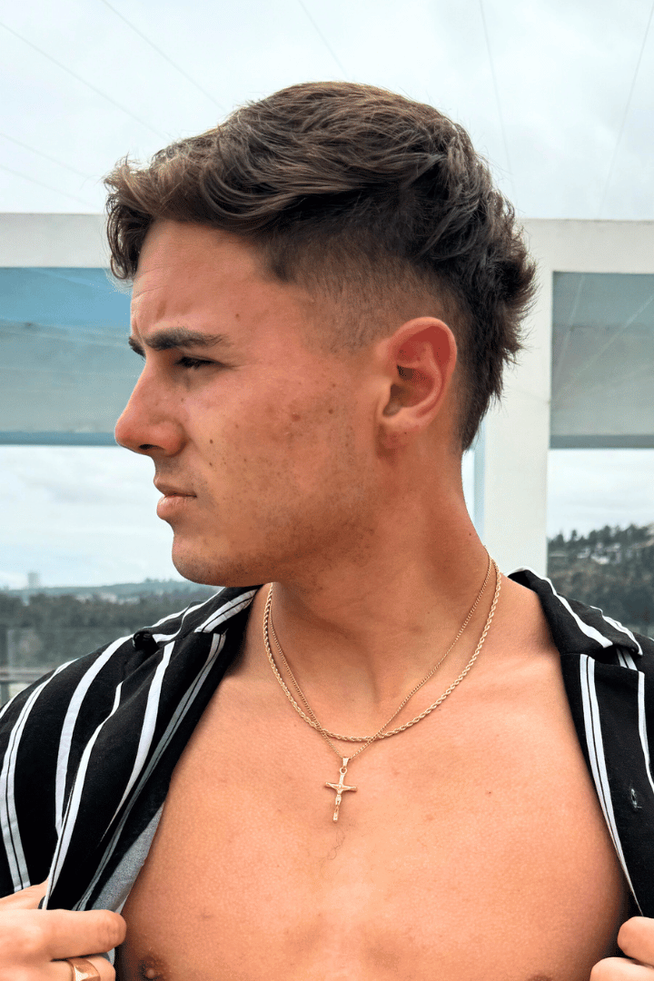 Cross Minimal Pendant Oro