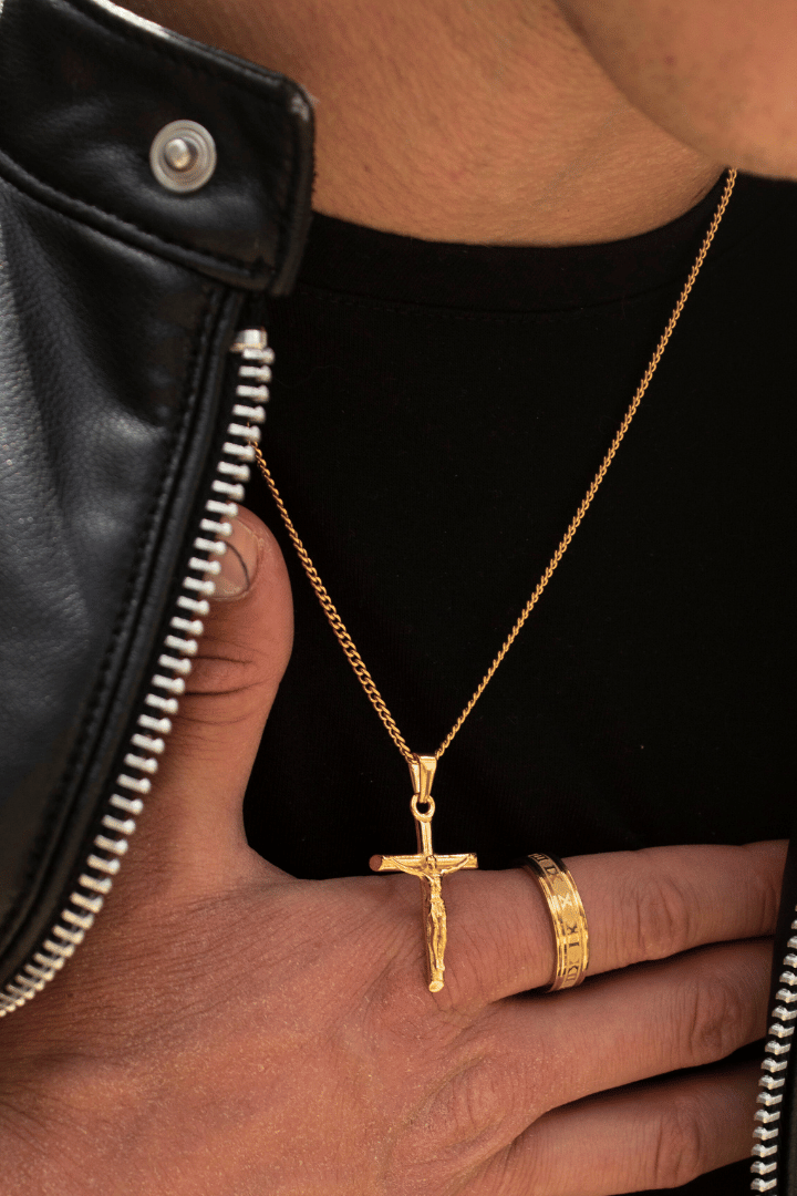 Cross Minimal Pendant Oro