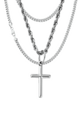 Crucifix Miami Cuban 5mm Set