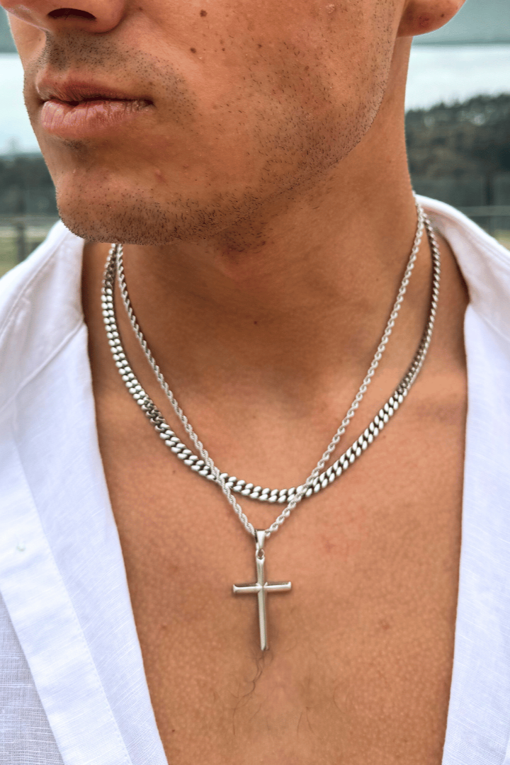 Crucifix Miami Cuban 5mm Set