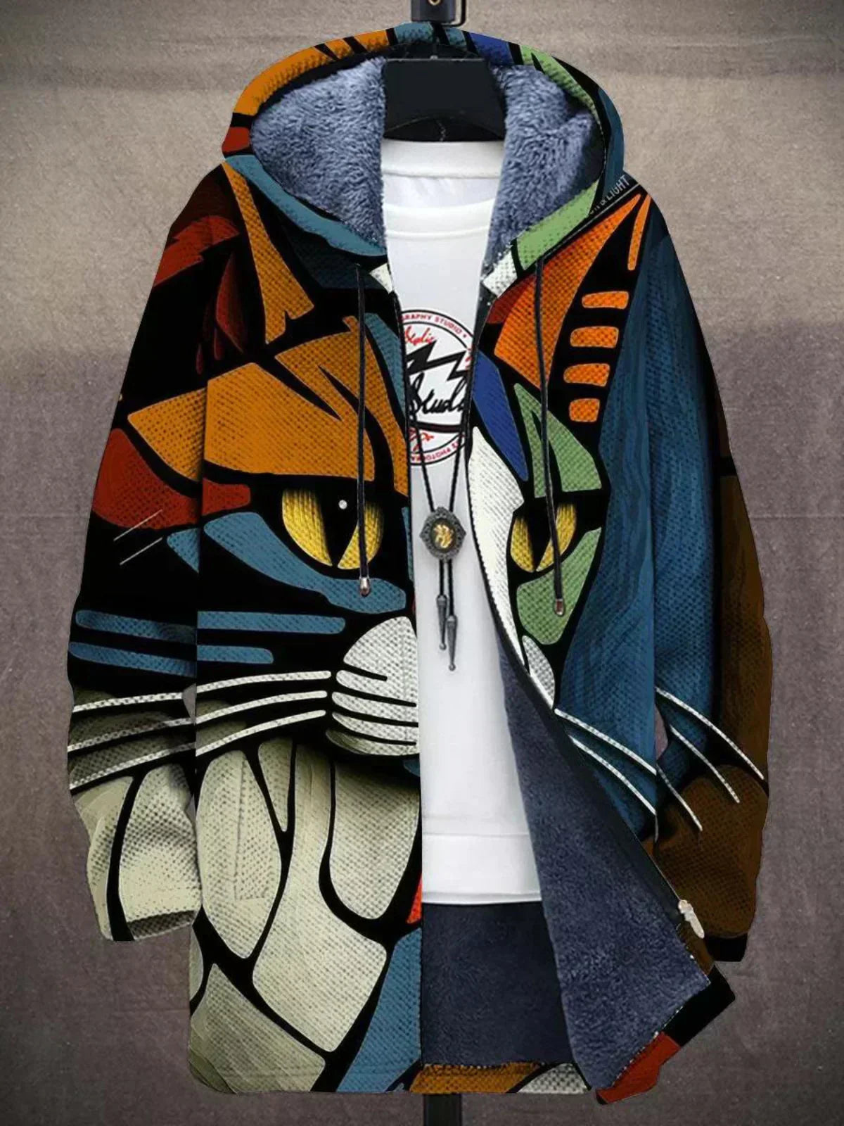 Tyler | Luxurious Art-Inspired Zip-Up Hoodie