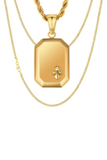 Fleur de lis Miami cuban 3mm Set (Oro)