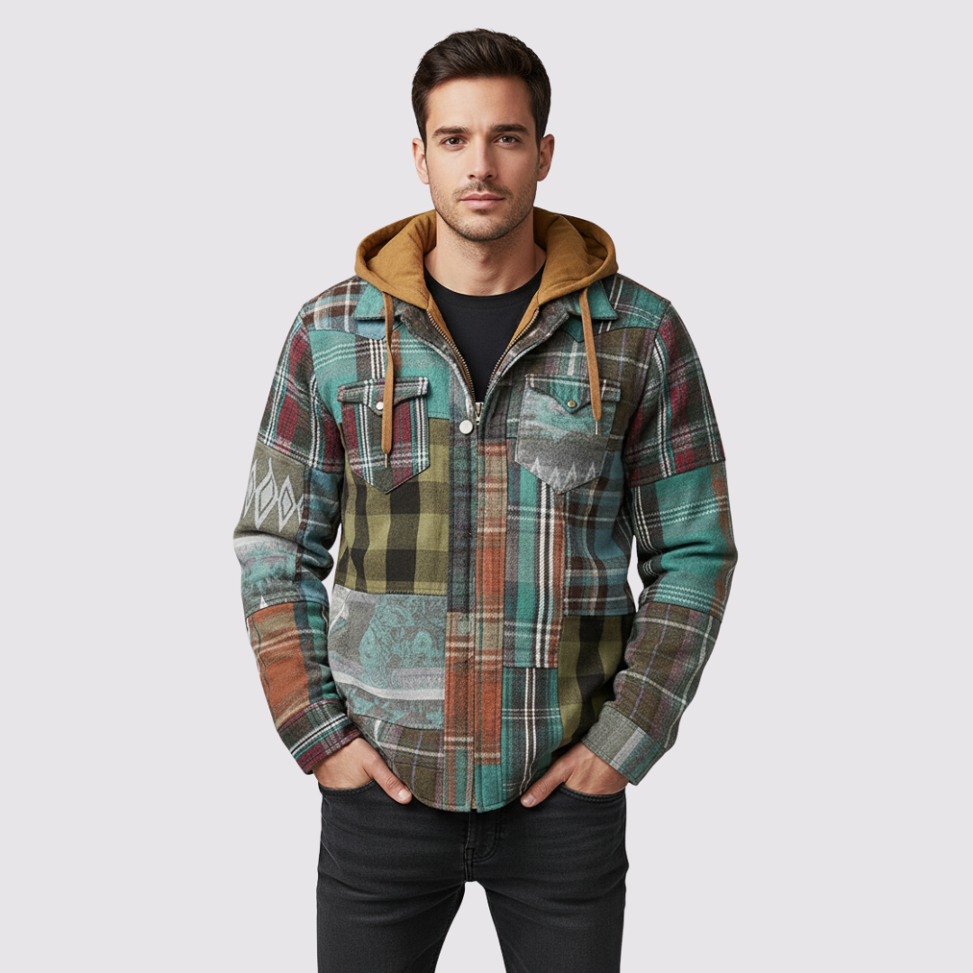 Dylan | Lined Flannel Jacket with Hood