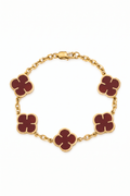 Pulsera Red Clover Oro