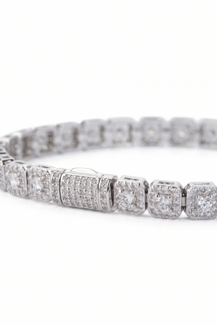 Pulsera Square Tennis 5mm