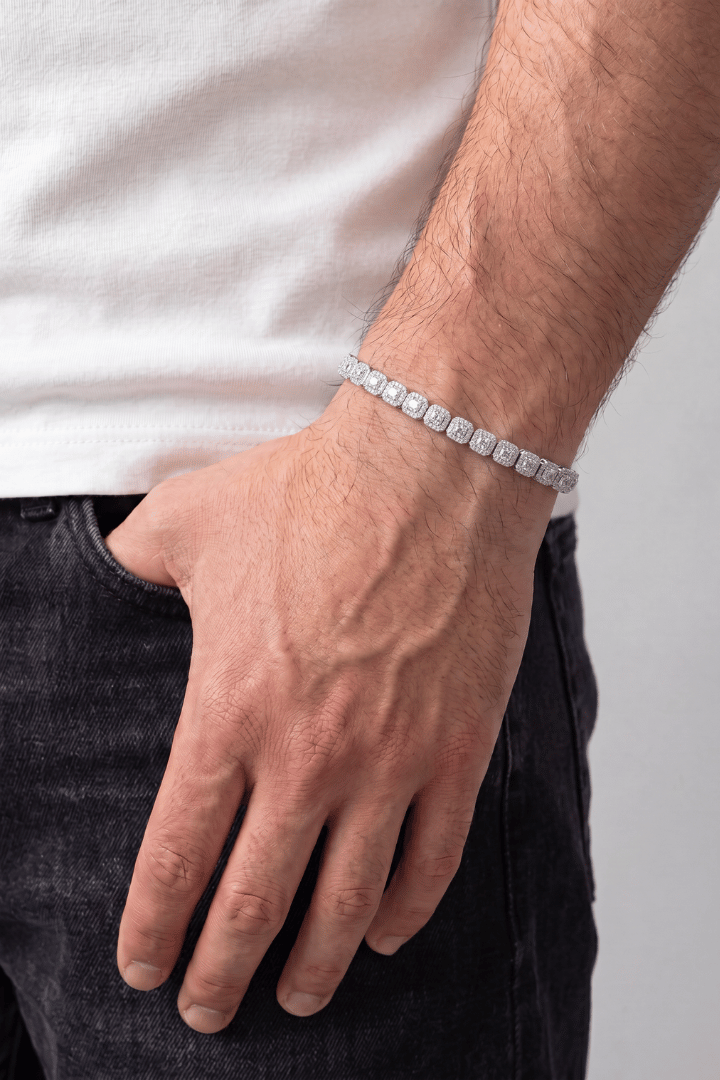 Pulsera Square Tennis 5mm