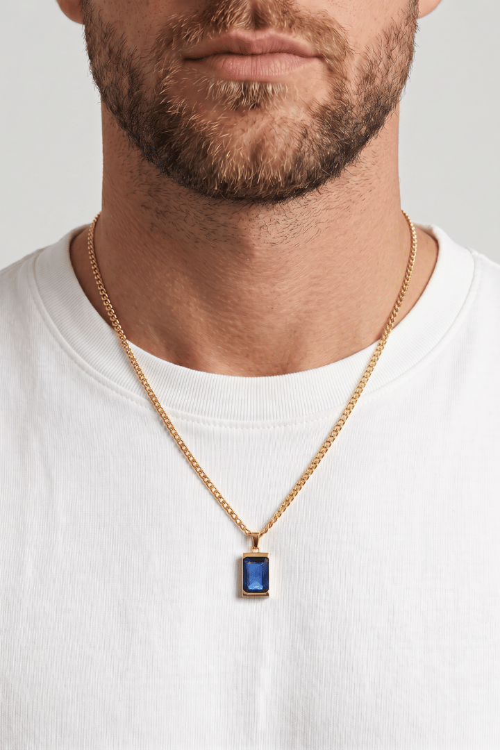 Vault Blue Pendant Oro