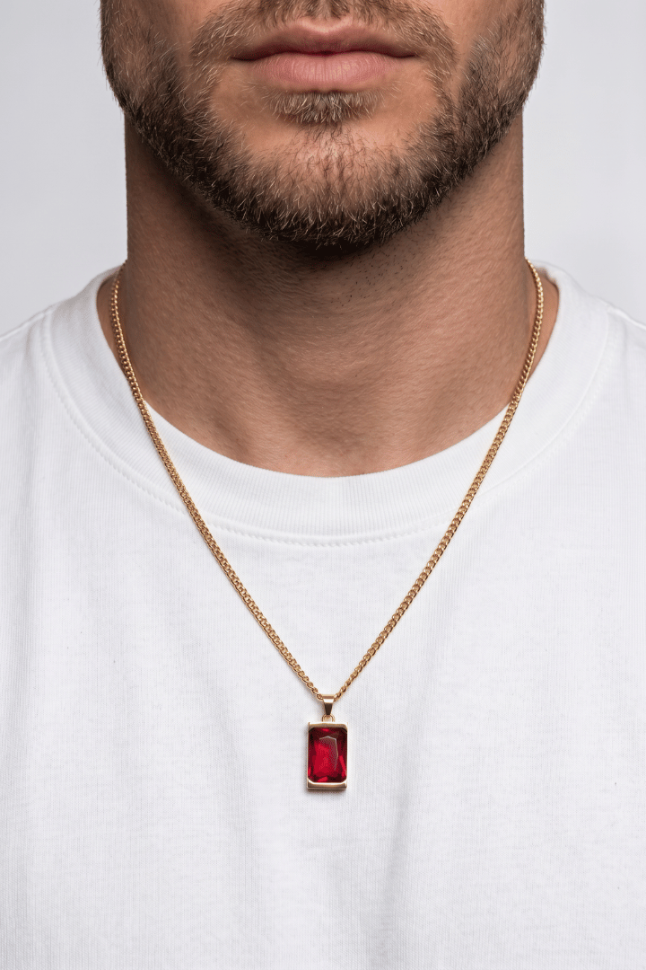 Vault Red Pendant Oro