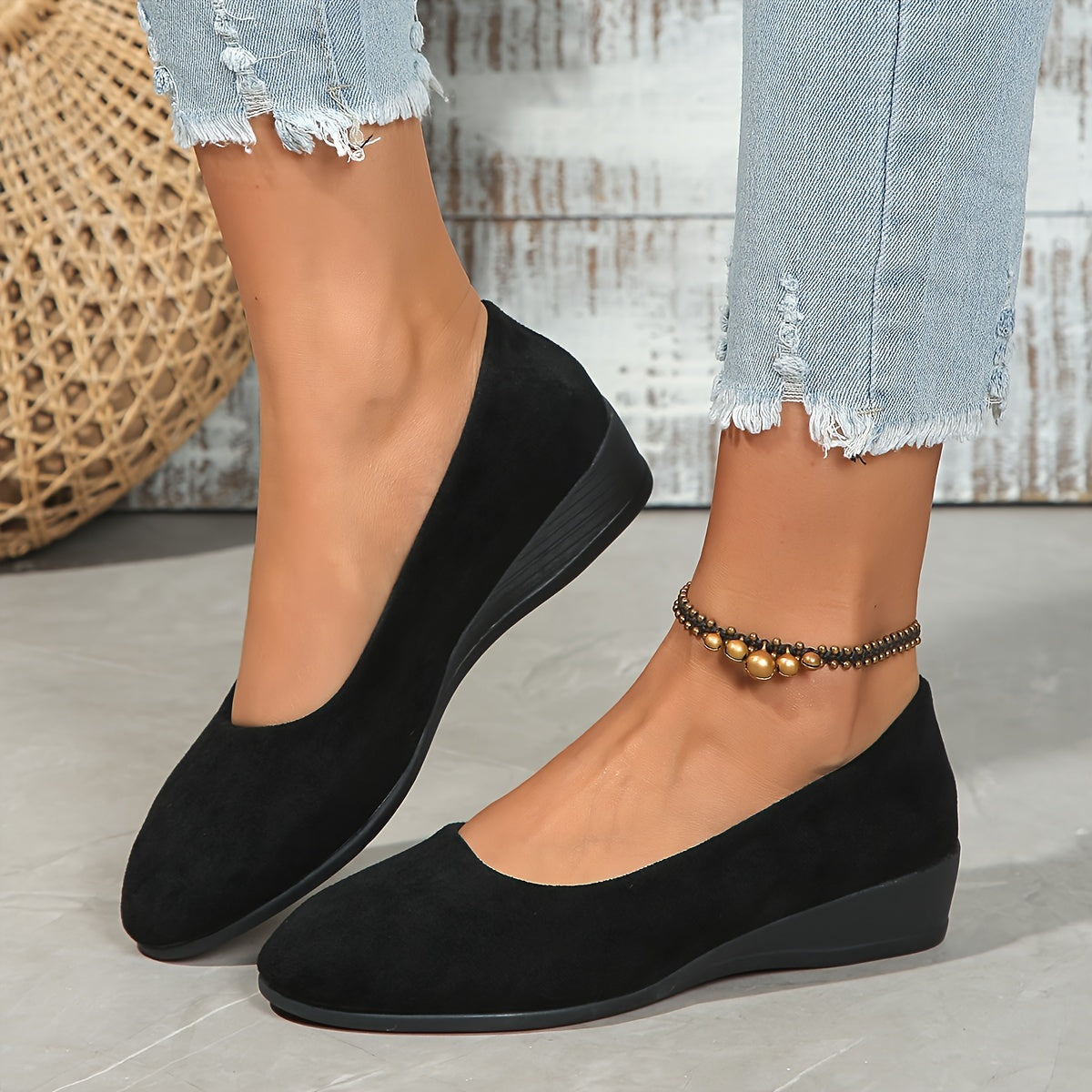 Charlotte | Wedge Ballerina Flats