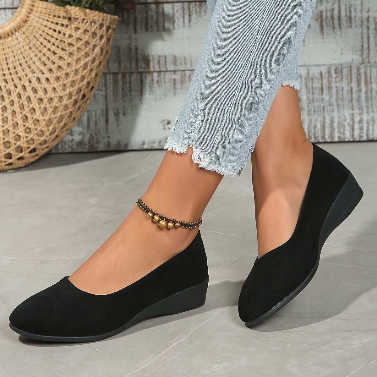 Charlotte | Wedge Ballerina Flats