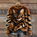 Stella | Sweater with Cat Print