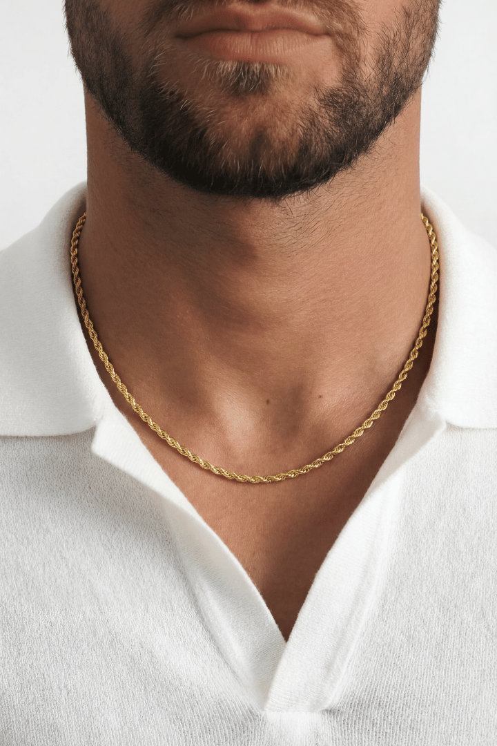 Cadena Rope Oro 3mm